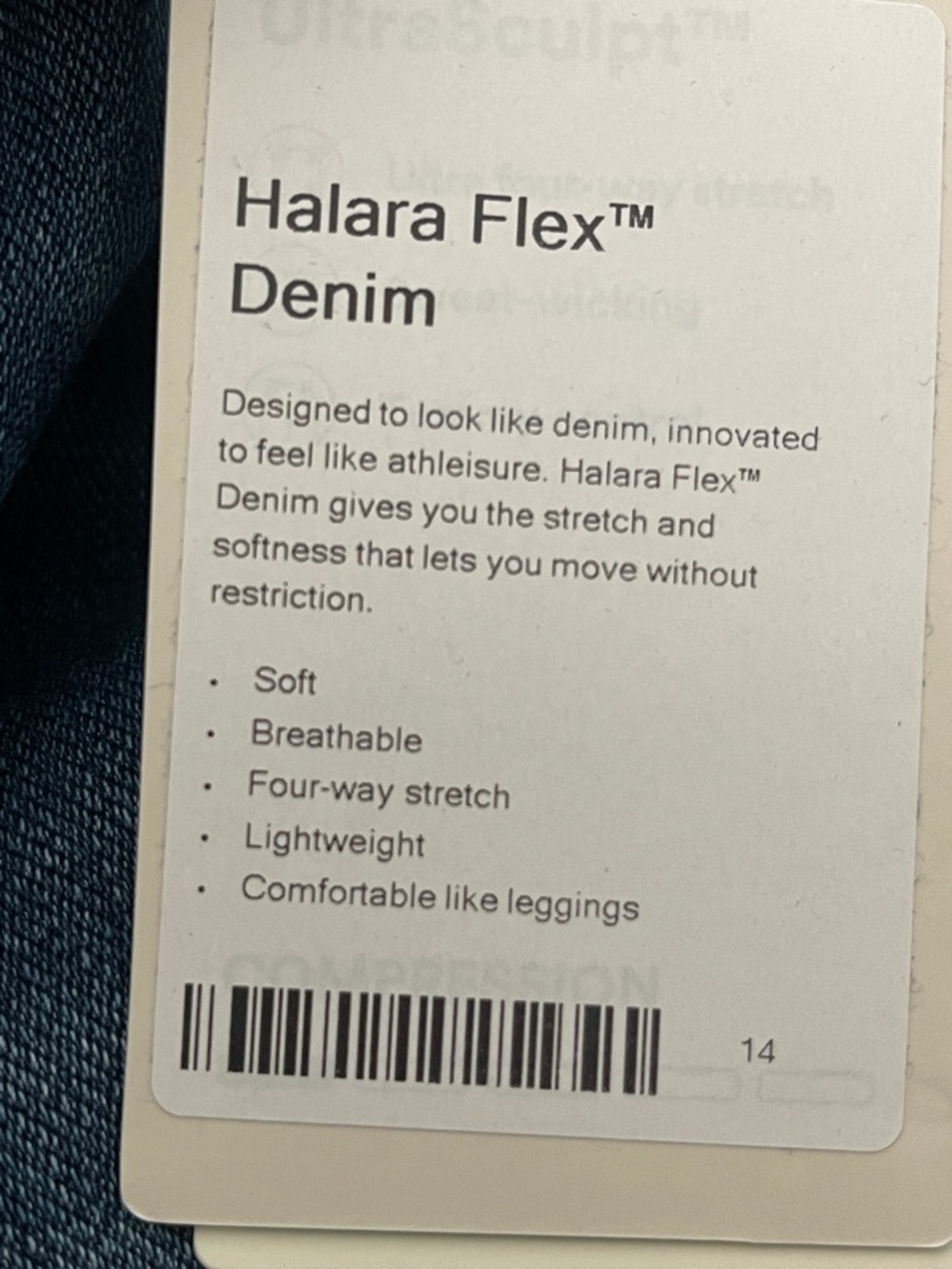 Halara Flex Denim Casual Skinny Jean Style 02677449 Stretch Med Light Wash Sz 16 - Picture 15 of 15
